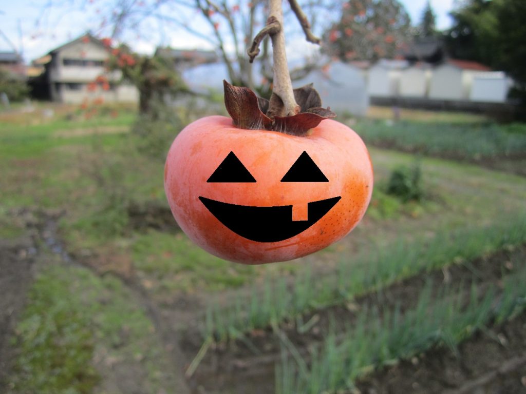 ハロウィン柿